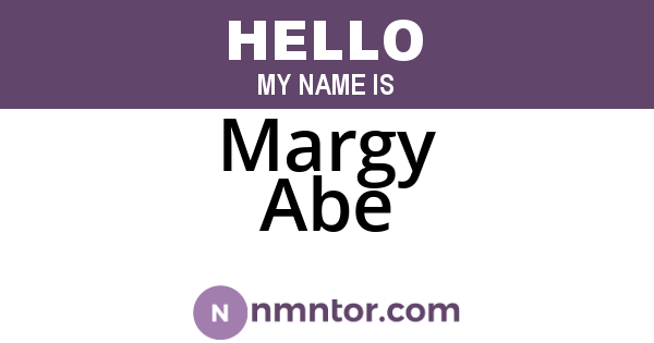 Margy Abe