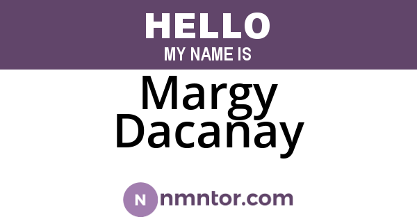 Margy Dacanay