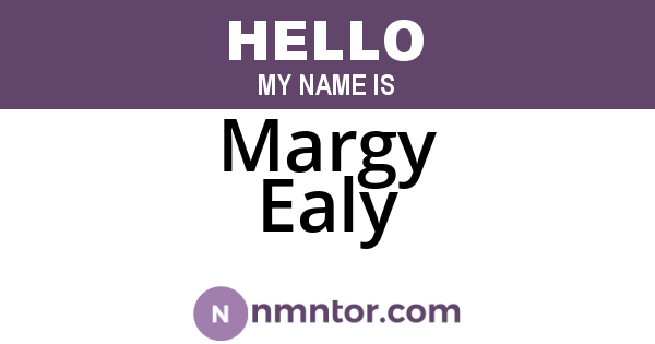 Margy Ealy