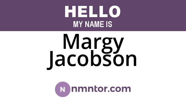 Margy Jacobson