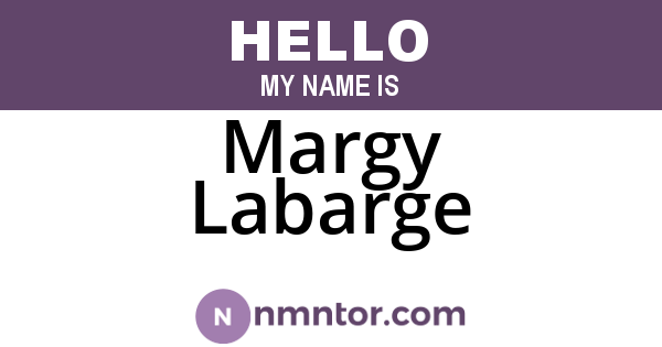 Margy Labarge