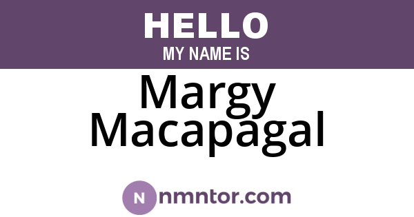 Margy Macapagal