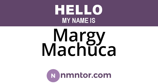 Margy Machuca