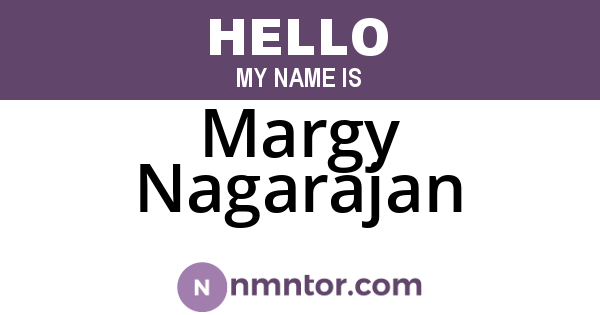 Margy Nagarajan