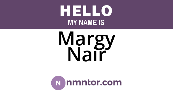 Margy Nair