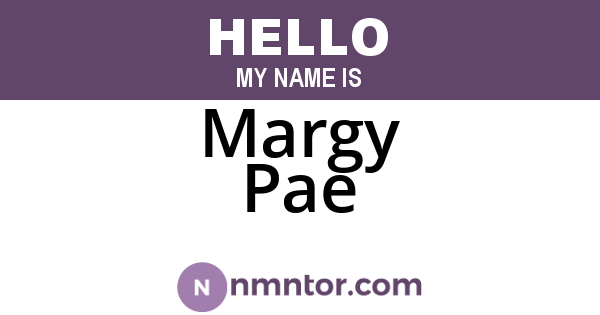 Margy Pae