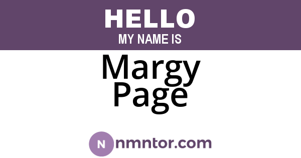 Margy Page