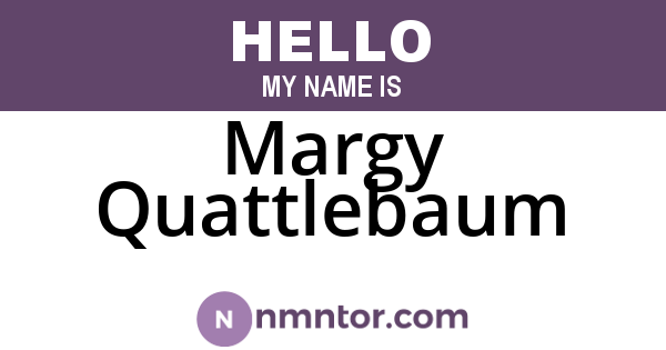 Margy Quattlebaum