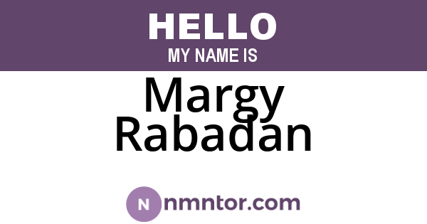 Margy Rabadan