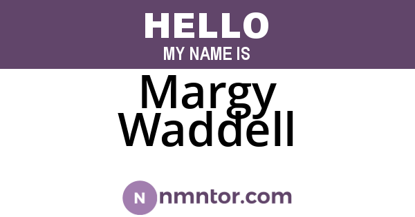 Margy Waddell