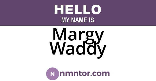 Margy Waddy