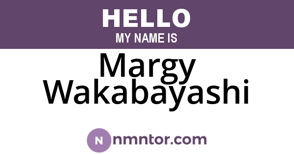 Margy Wakabayashi