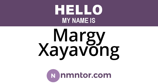 Margy Xayavong