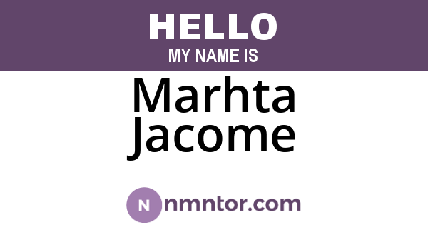 Marhta Jacome