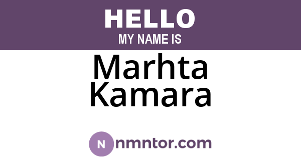 Marhta Kamara