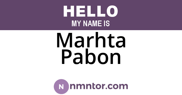 Marhta Pabon
