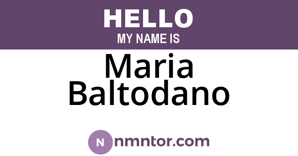 Maria Baltodano