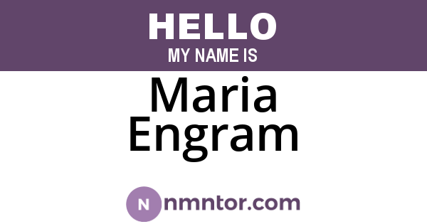 Maria Engram