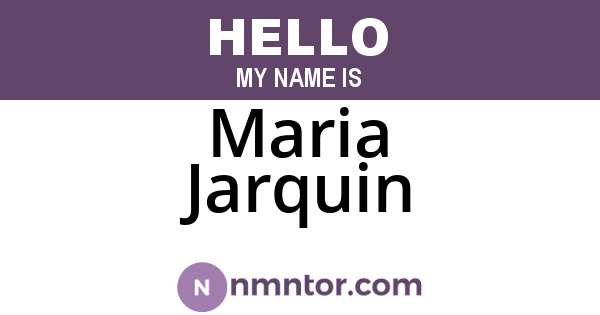 Maria Jarquin