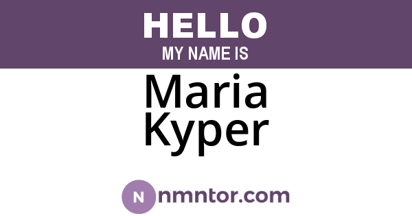 Maria Kyper