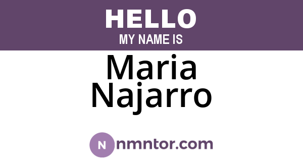Maria Najarro