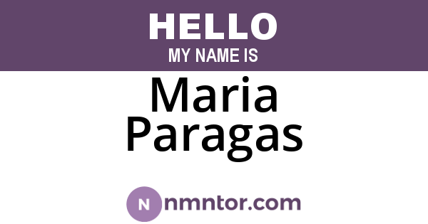 Maria Paragas