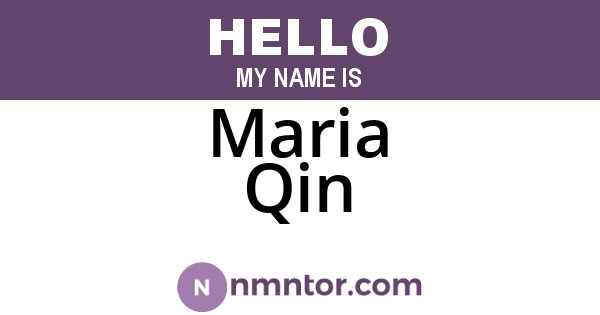 Maria Qin