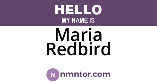 Maria Redbird