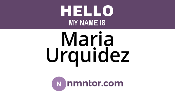 Maria Urquidez