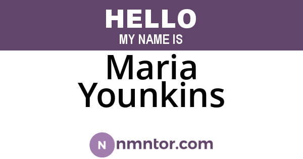 Maria Younkins