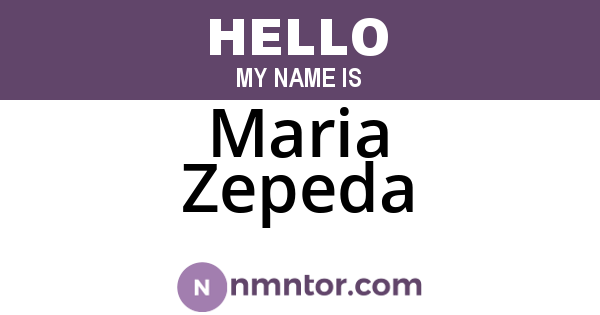 Maria Zepeda