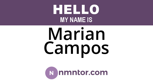 Marian Campos