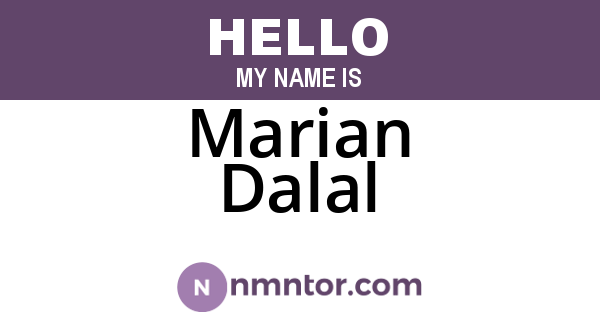 Marian Dalal