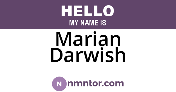 Marian Darwish