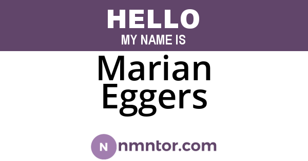 Marian Eggers