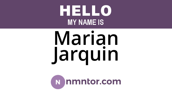 Marian Jarquin