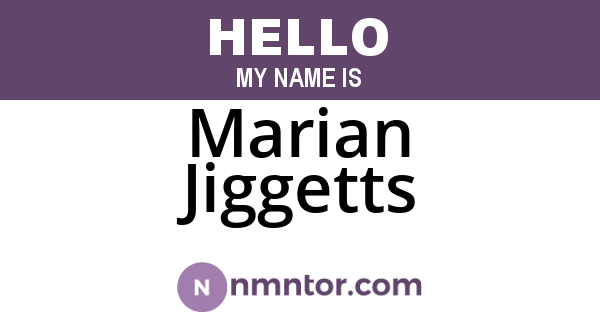 Marian Jiggetts