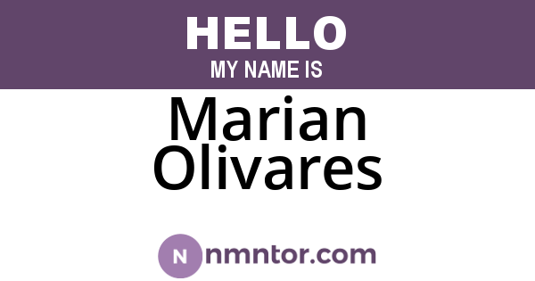 Marian Olivares