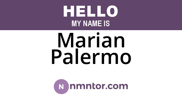 Marian Palermo