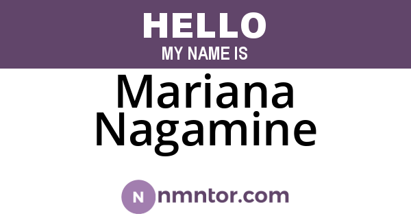 Mariana Nagamine