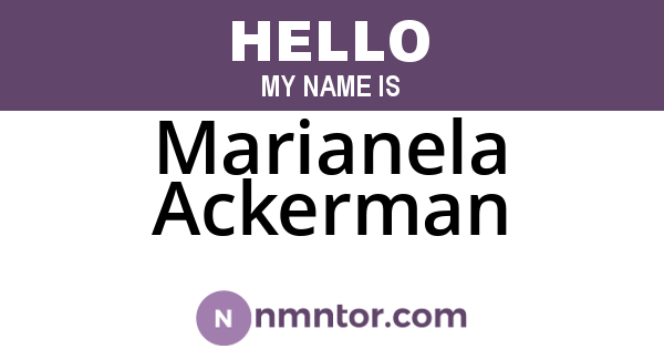 Marianela Ackerman
