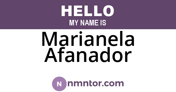 Marianela Afanador