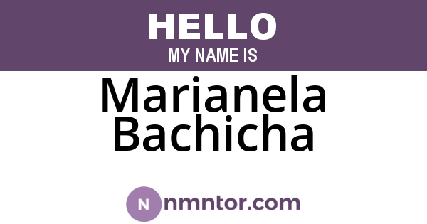 Marianela Bachicha