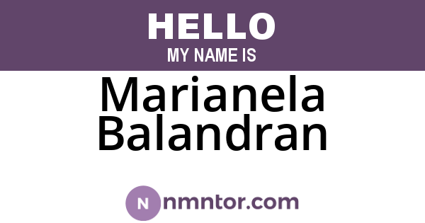 Marianela Balandran