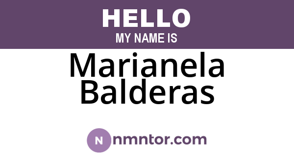 Marianela Balderas