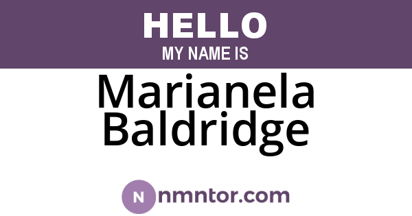 Marianela Baldridge