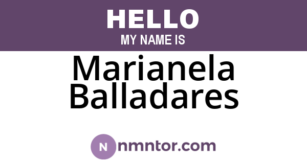 Marianela Balladares