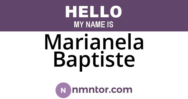 Marianela Baptiste