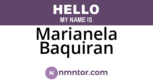 Marianela Baquiran