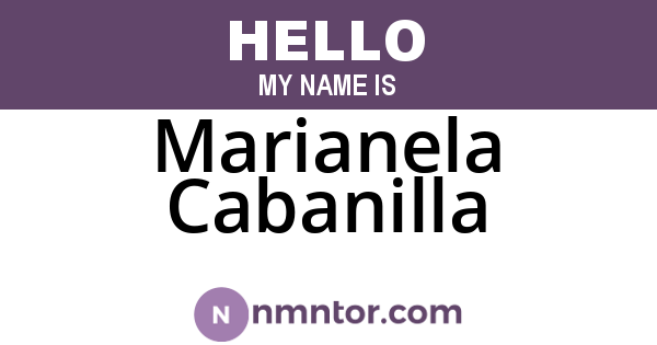 Marianela Cabanilla